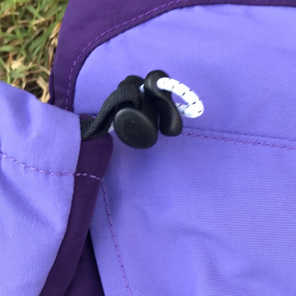 Snow mittens by Land’s End L (6 1/8 - 6 3/4 ) 16..6 - 17.1 CM purple with strap - Picture 4 of 5